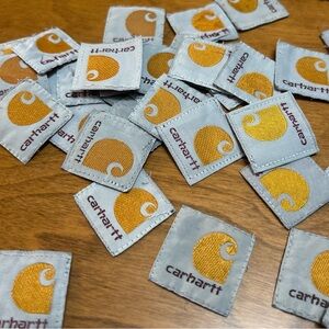 Lot 2 Carhartt Logo Sew On Patches 1 1/4”